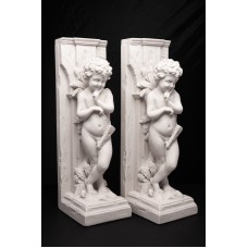 Cupid Bookends (Pair), Marble Classical Sculptures, Art, Gift, Ornament.   142881690570